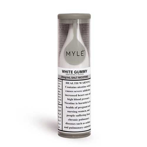 Myle Drip Disposable 20MG 2500 Puffs - White Gummy