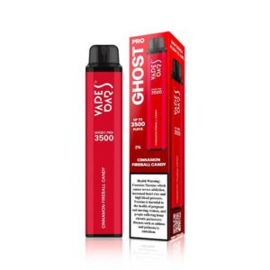 Vapes Bars Ghost Pro 3500 Puffs -  Cinnamon Fireball Candy 20mg