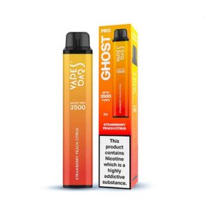Vapes Bars Ghost Pro 3500 Puffs - Strawbery Peach Citrus 20mg
