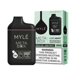 Myle Meta Box iced mint 5000 puffs dipsosable vape kit