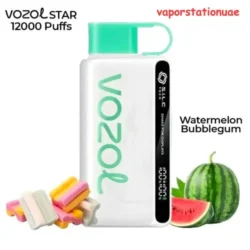 Vozol Star 12000 Watermelon Bubblegum disposable Vape
